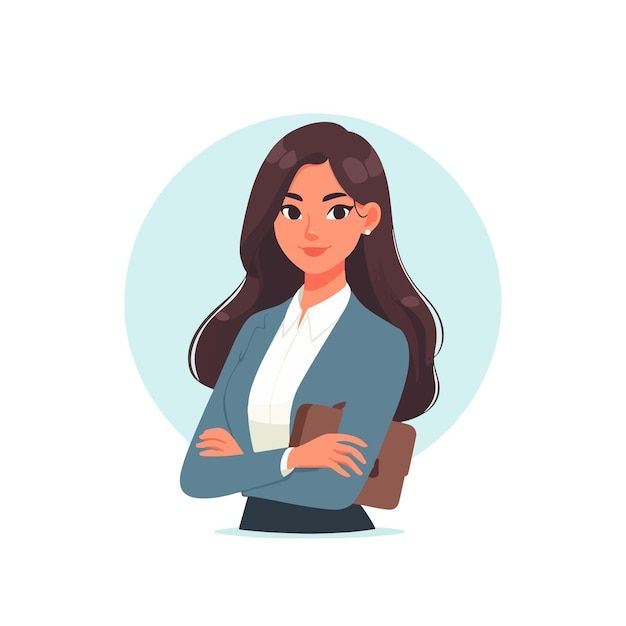 Mulher de carreira empregada a imagem gerada _ vetor Premium gerado com IA